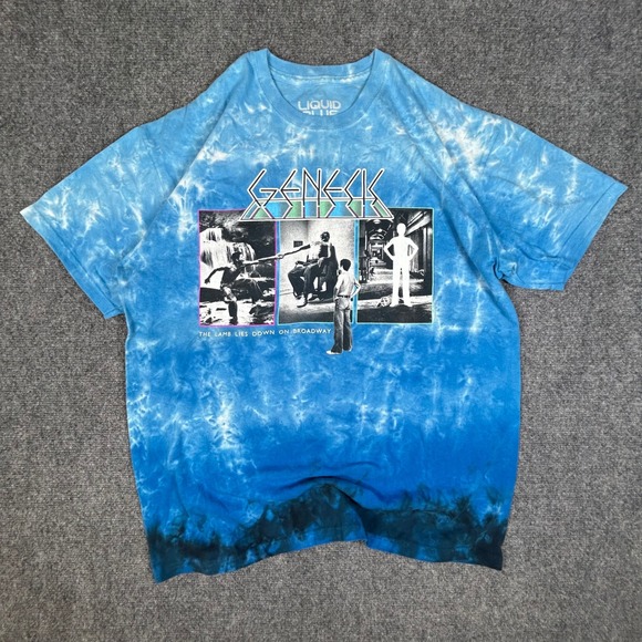 Liquid Blue Other - Liquid Blue Genesis The Lamb Lies Down on Broadway Tie Dye Shirt Mens Large Blue